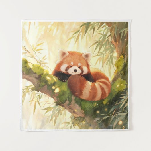 Roter Panda Wandteppich (Vorderseite)