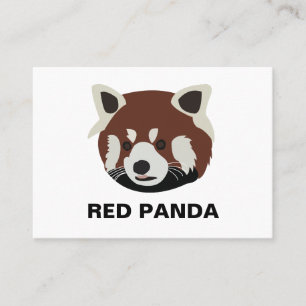 Roter Panda Waschbär Roter Panda  Visitenkarte