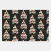 Roter Panda Weihnachtsbaum Lustiges Tier  Geschenkpapier Set (Vorderseite)