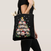 Roter Panda Weihnachtsbaum Lustiges Tier Tasche (Von Nahem)