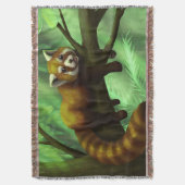 Roter Panda Wurfdecke Decke (Vorderseite Vertikal)