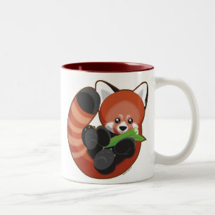 Roter Panda Zweifarbige Tasse