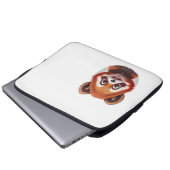 roter Pandakopf / red panda head Laptopschutzhülle (Vorne Knopf)