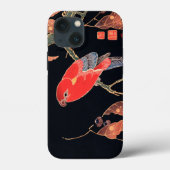 Roter Papagei am Zweig eines Baumes von Ito Jakuch Case-Mate iPhone Hülle (Rückseite)