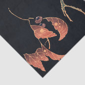 Roter Papagei am Zweig eines Baumes von Ito Jakuch Seidenpapier (Ausschnitt)