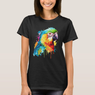 Roter Papagei-Papagei-Bird 1 T-Shirt