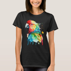 Roter Papagei-Papagei-Vogel T-Shirt