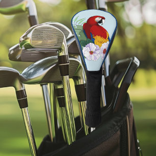 Roter Papagei Tropischer Vogelsittich Golf Headcover