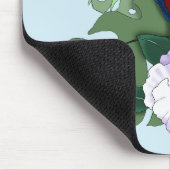 Roter Papagei Tropischer Vogelsittich Mousepad (Ecke)