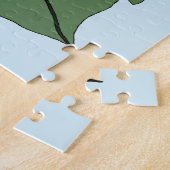 Roter Papagei Tropischer Vogelsittich Puzzle (Seite)