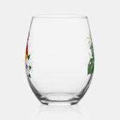 Roter Papagei Tropischer Vogelsittich Weinglas Ohne Stiel (Links)