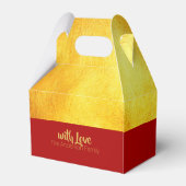 Roter Paperschnitt 2019 Gastgeschenk Box Gable Geschenkschachtel (Rückseite)