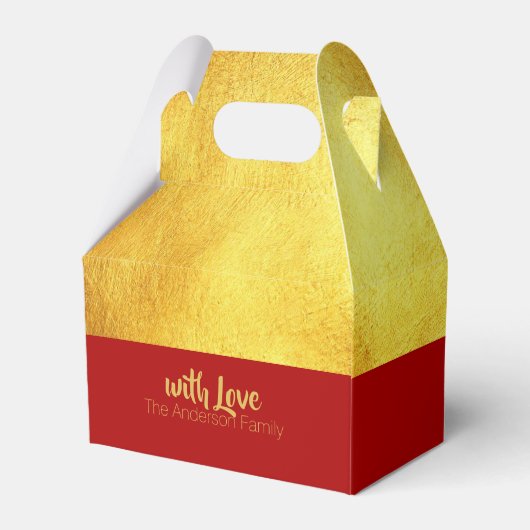 Roter Paperschnitt 2019 Gastgeschenk Box Gable Geschenkschachtel (Rückseite)