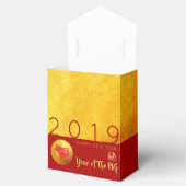 Roter Paperschnitt 2019 Gastgeschenk Box Zelt Geschenkschachtel (Geöffnet)