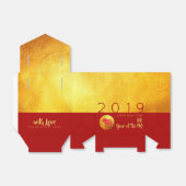 Roter Paperschnitt 2019 Gastgeschenk Box Zelt Geschenkschachtel (Ungefaltet)