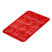 Roter Paperschnitt-Kalender 2017 Magnet 2 (Linke Seite)