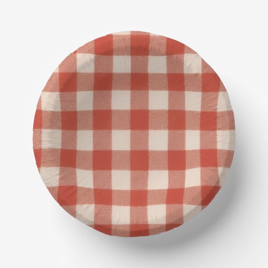 Roter Pappteller (Vorderseite)