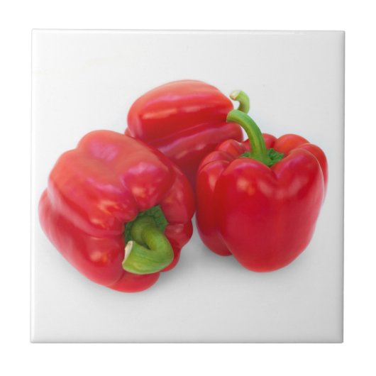 Roter Paprika Fliese (Vorderseite)