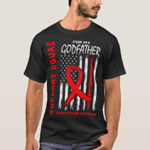 Roter Pate Herzkrankheit Bewusstseinsflagge Grafik T-Shirt
