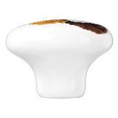 Roter Peony, BlumenBouquet Keramikknauf (Seitenansicht)