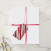 Roter Peppermint Streifen Geschenkanhänger (Mit Garn)