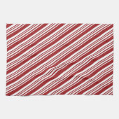 Roter Peppermint Streifen Geschirrtuch (Horizontal)
