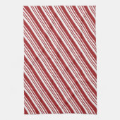 Roter Peppermint Streifen Geschirrtuch (Vertikal)