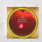 Roter Pergament MON Einladung (Rückseite)