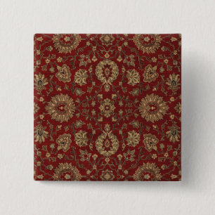 Roter persischer Scharlach-arabesken-Teppich Button