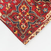 Roter persischer Teppich aus Maschhad Fleecedecke (Ecke)