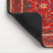 Roter persischer Teppich aus Maschhad Mousepad (Ecke)