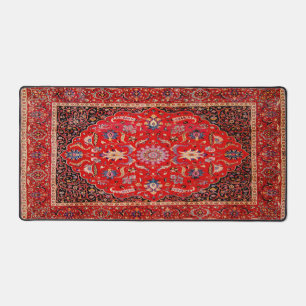 Roter persischer Teppich aus Mashhad-Schreibtischu Schreibtischunterlage