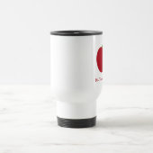 Roter personalisierter Lehrer Apples Reisebecher (Mittel)