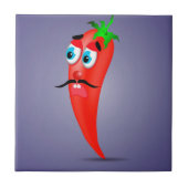 Roter Pfeffer Fliese (Vorderseite)