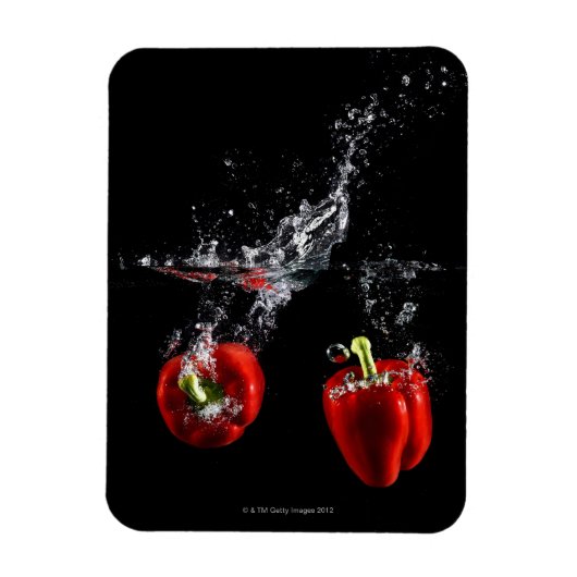 roter Pfeffer in Wasser Magnet (Vertikal)