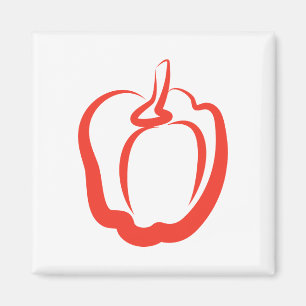 Roter Pfeffer Magnet