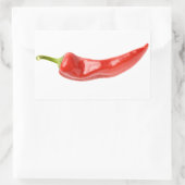 Roter Pfeffer Rechteckiger Aufkleber (Tasche)