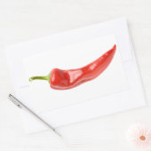 Roter Pfeffer Rechteckiger Aufkleber (Umschlag)