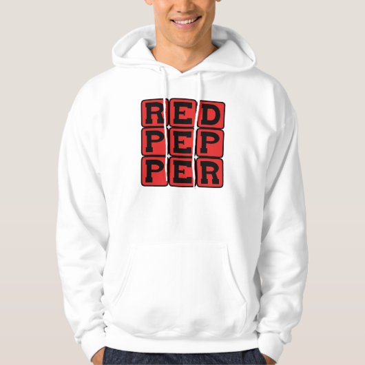 Roter Pfeffer, scharfe Pflanze Hoodie (Vorderseite)