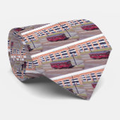 Roter Pfeil zeichnet Hals-Krawatte des Krawatte (Gerollt)