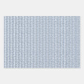 Roter Pfirsich Rosa Rosa Blau Herzmuster Geschenkpapier Set (Vorderseite 3)