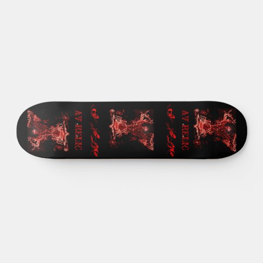 Roter Phönix-Skateboard-Code Skateboard (Horizontal)