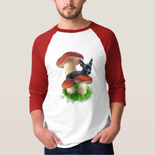 Roter Pilz-Hundeshirt T-Shirt