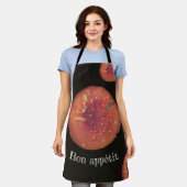 Roter Pilz Schürze (Getragen)