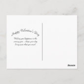 Roter Pilzwald Valentinstag Postkarte (Rückseite)