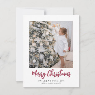 Roter Pinsel Schrift Frohe Weihnachten Einfach 2 F