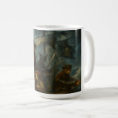Roter Piratenpranke Kaffeetasse (VorderseiteRechts)