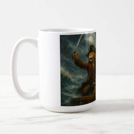 Roter Piratenpranke Kaffeetasse (Links)