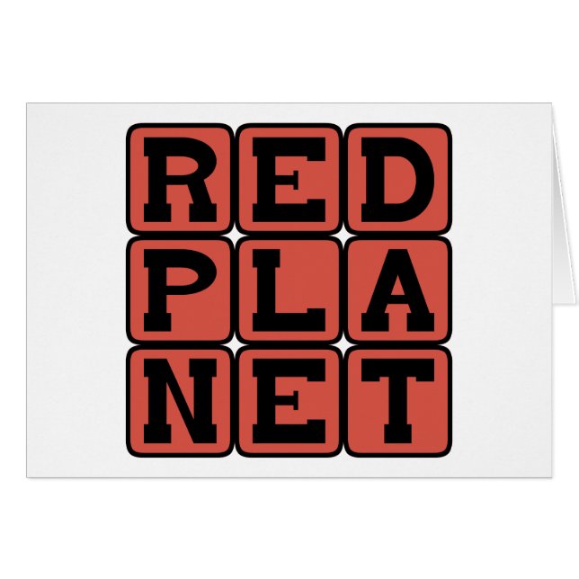 Roter Planet, Mars (Vorderseite (Horizontal))