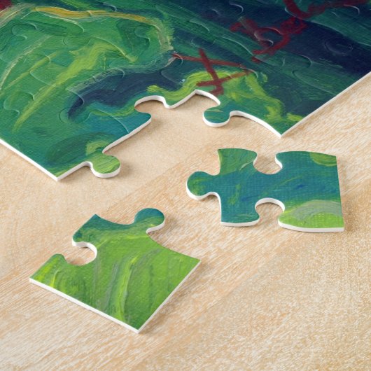 Roter Planeten-Kürbis Puzzle (Seite)